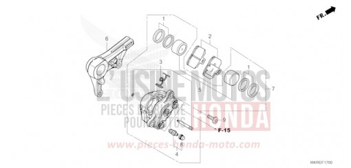 REAR BRAKE CALIPER CBR1000SPR de 2024